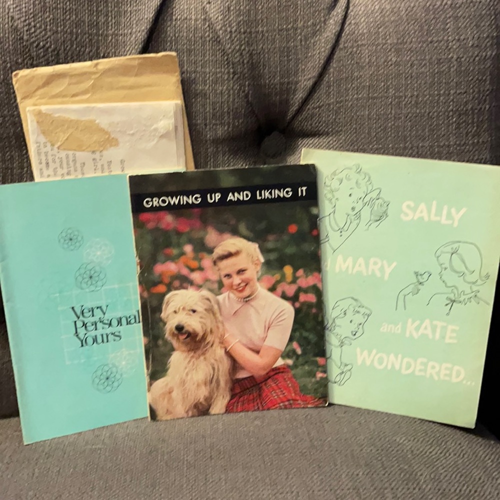 Bundle of “growing up” brochures for young women